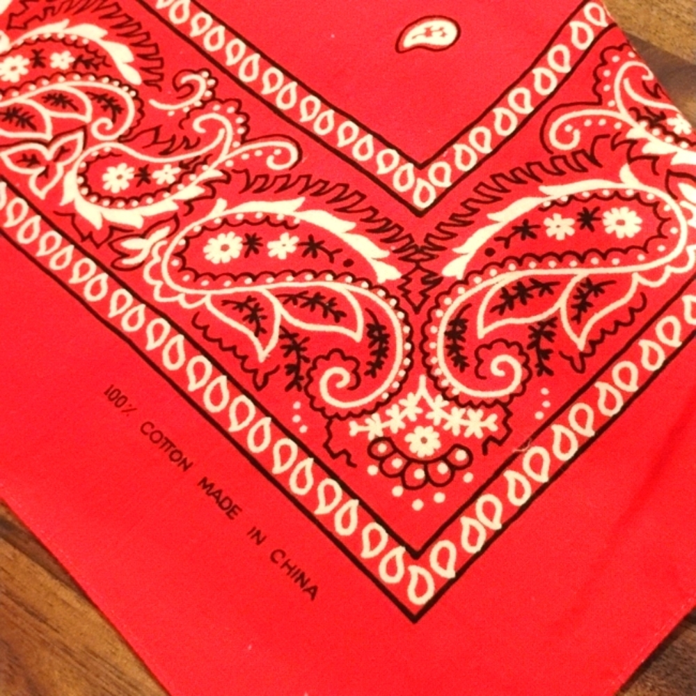 Vintage red bandana